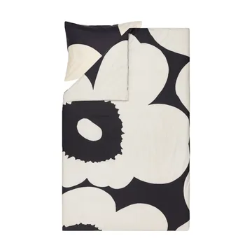 Iso Unikko capa de edredão 150x210 cm - Charcoal-off white - Marimekko