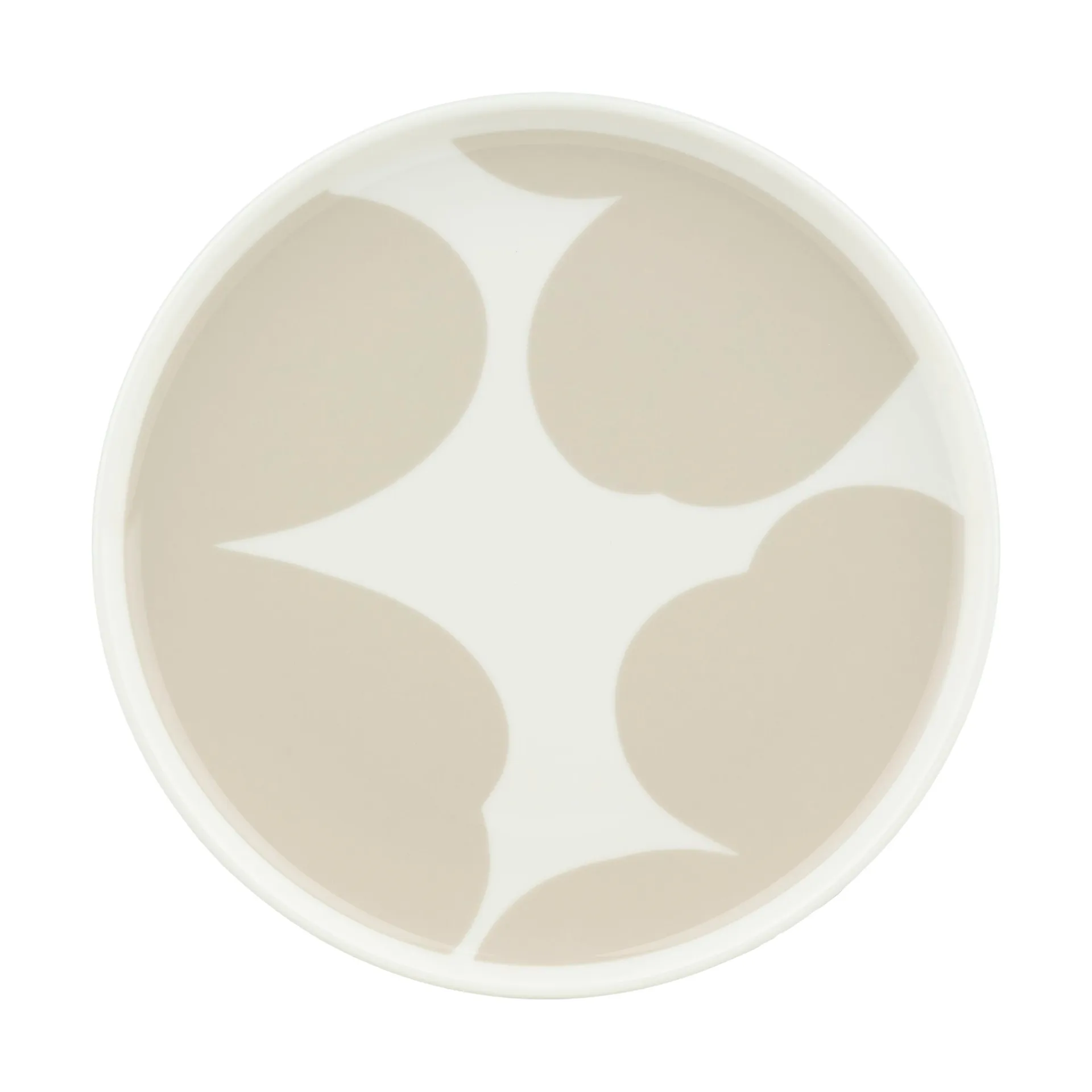 Iso Unikko prato de sobremesa Ø20 cm, Branco-palha Marimekko