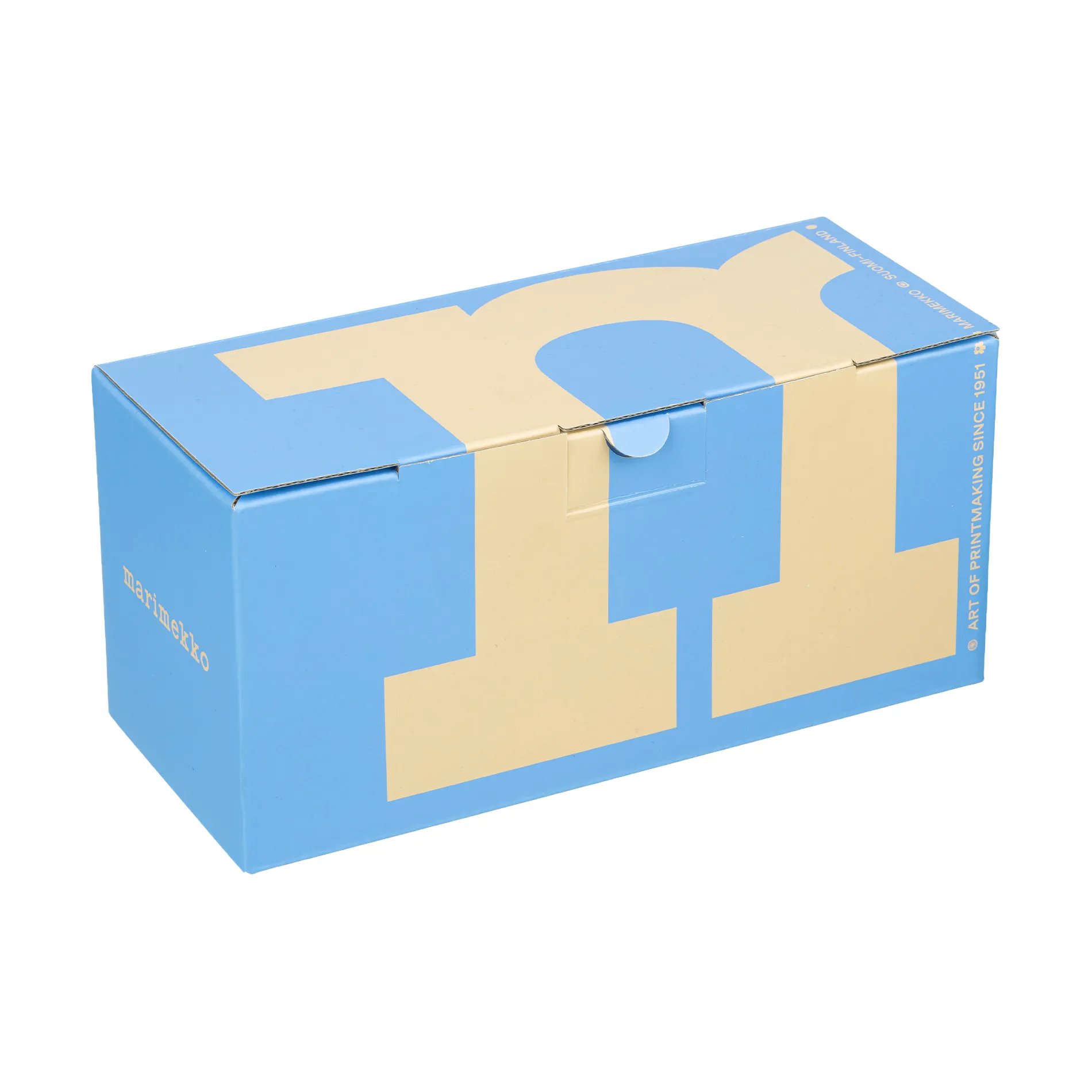 Juhla Unikko caneca 25 cl 2 unidades, White-light blue-sand-orange red Marimekko