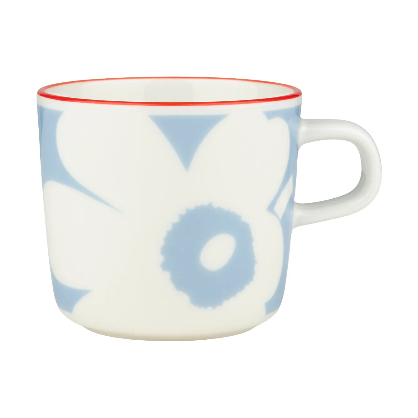 Juhla Unikko chávena de café 20 cl, White-light blue-orange red Marimekko