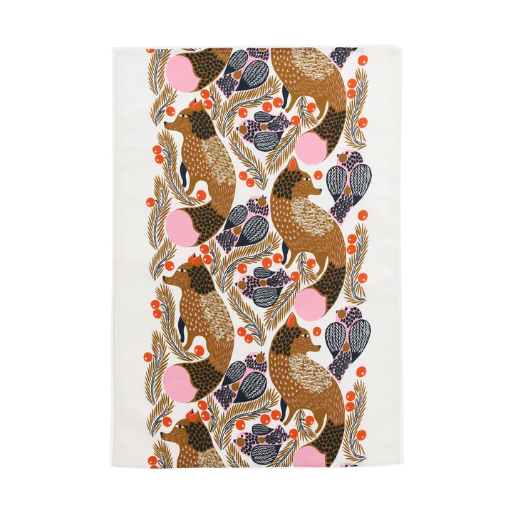 Ketunmarja toalhete de cozinha 47x70 cm - White-multicolor - Marimekko