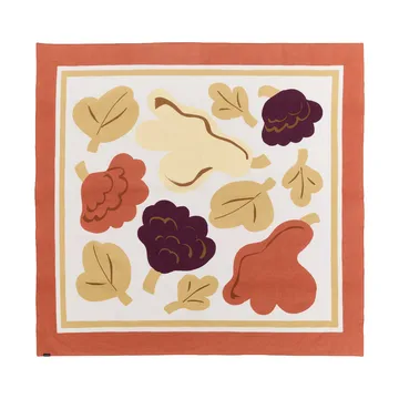 Kukasta Kukkaan pato - White-terrac-ochre-plum, 140x140 cm - Marimekko