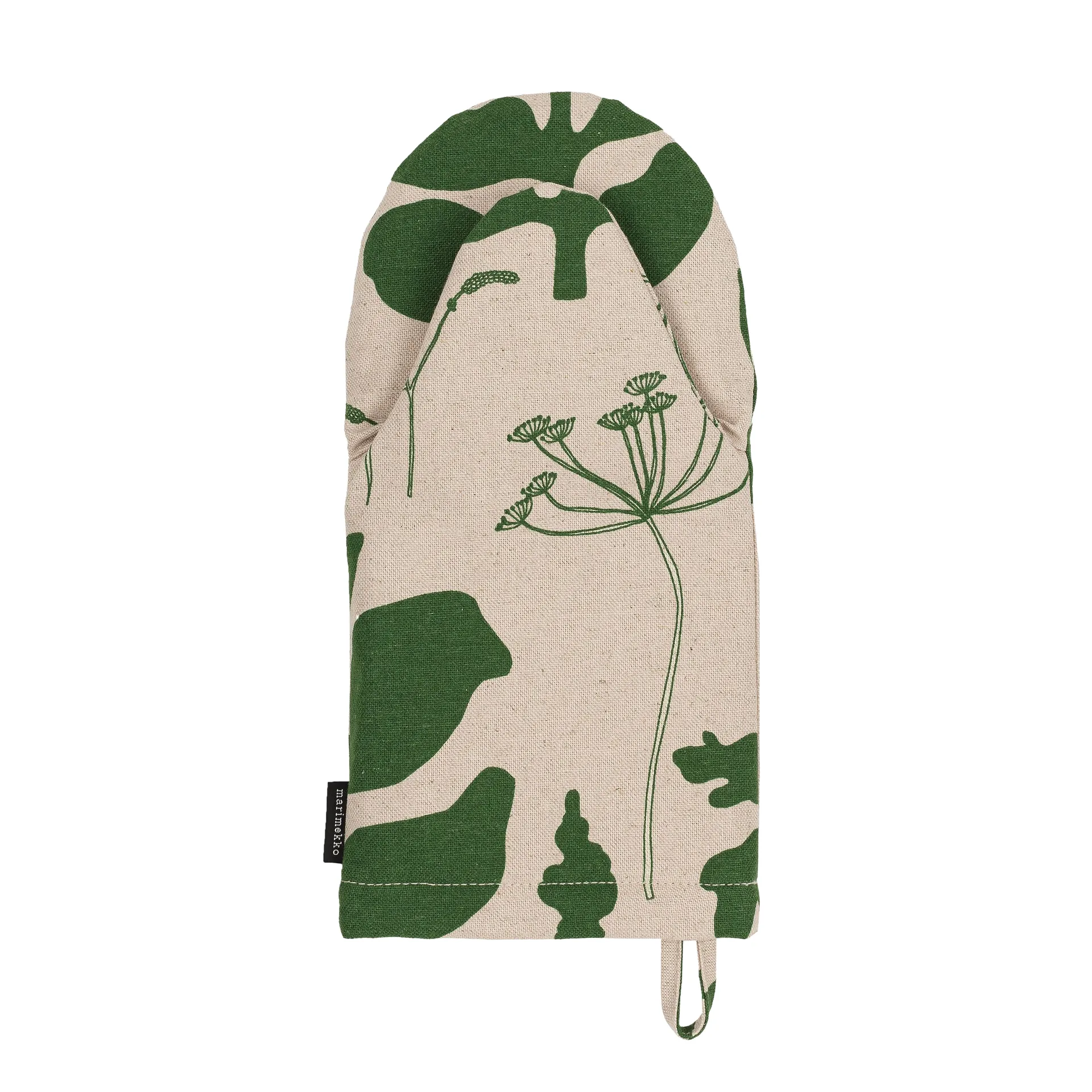 Luva de forno Elokuun Varjot, Verde-bege Marimekko