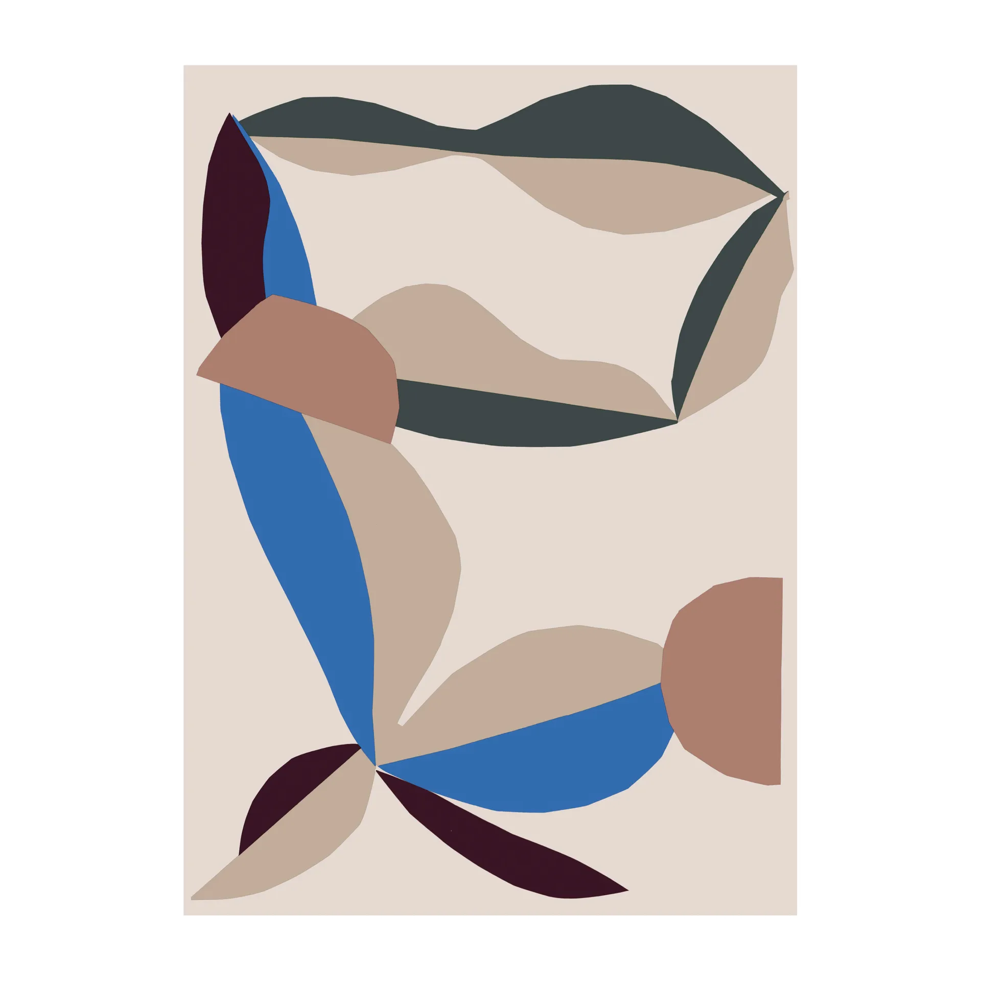 Manta, Cotton-red-electric-blue Marimekko