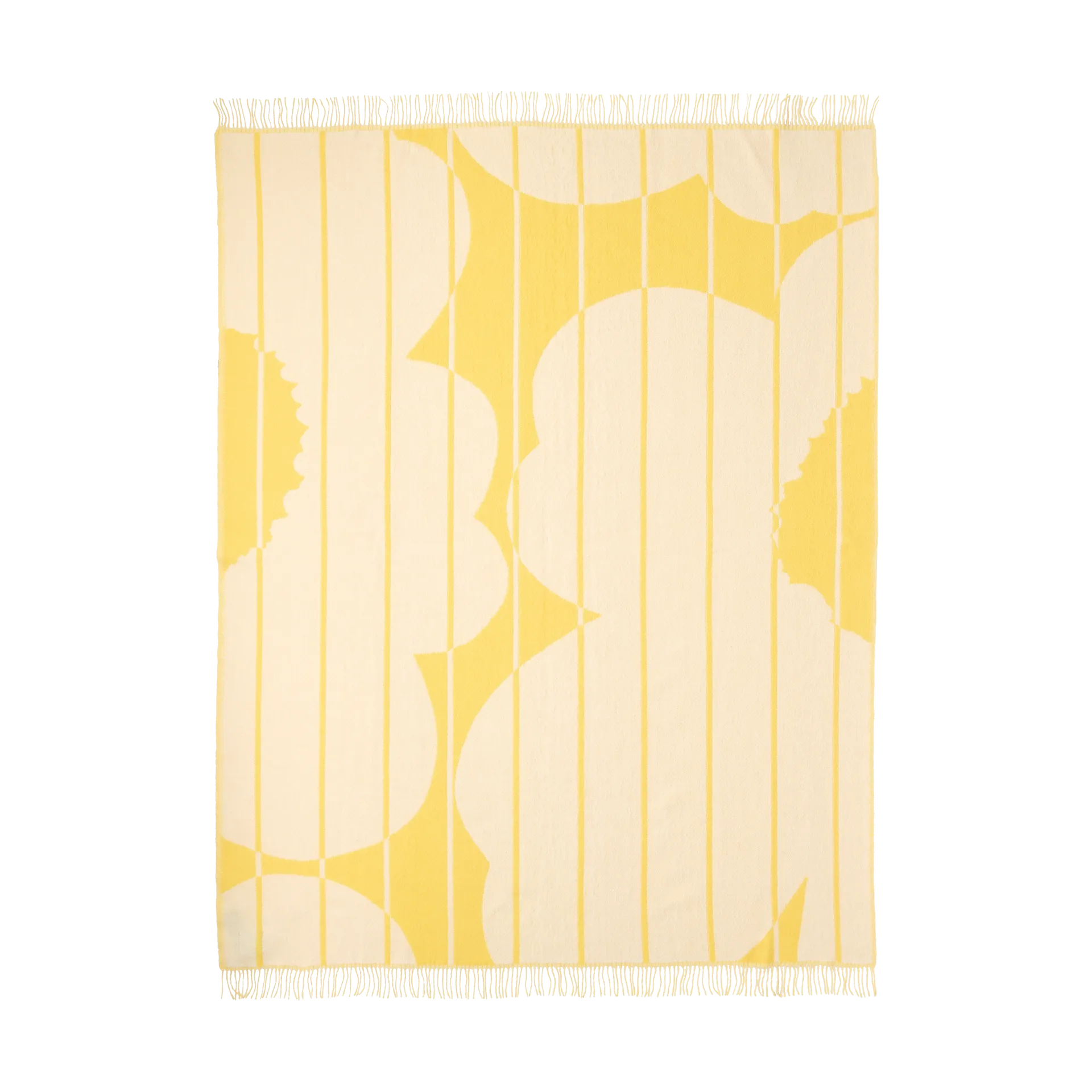 Manta de lã Vesi Unikko 140x180 cm, Spring yellow-ecru Marimekko