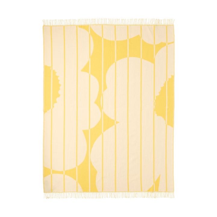 Manta de lã Vesi Unikko 140x180 cm - Spring yellow-ecru - Marimekko