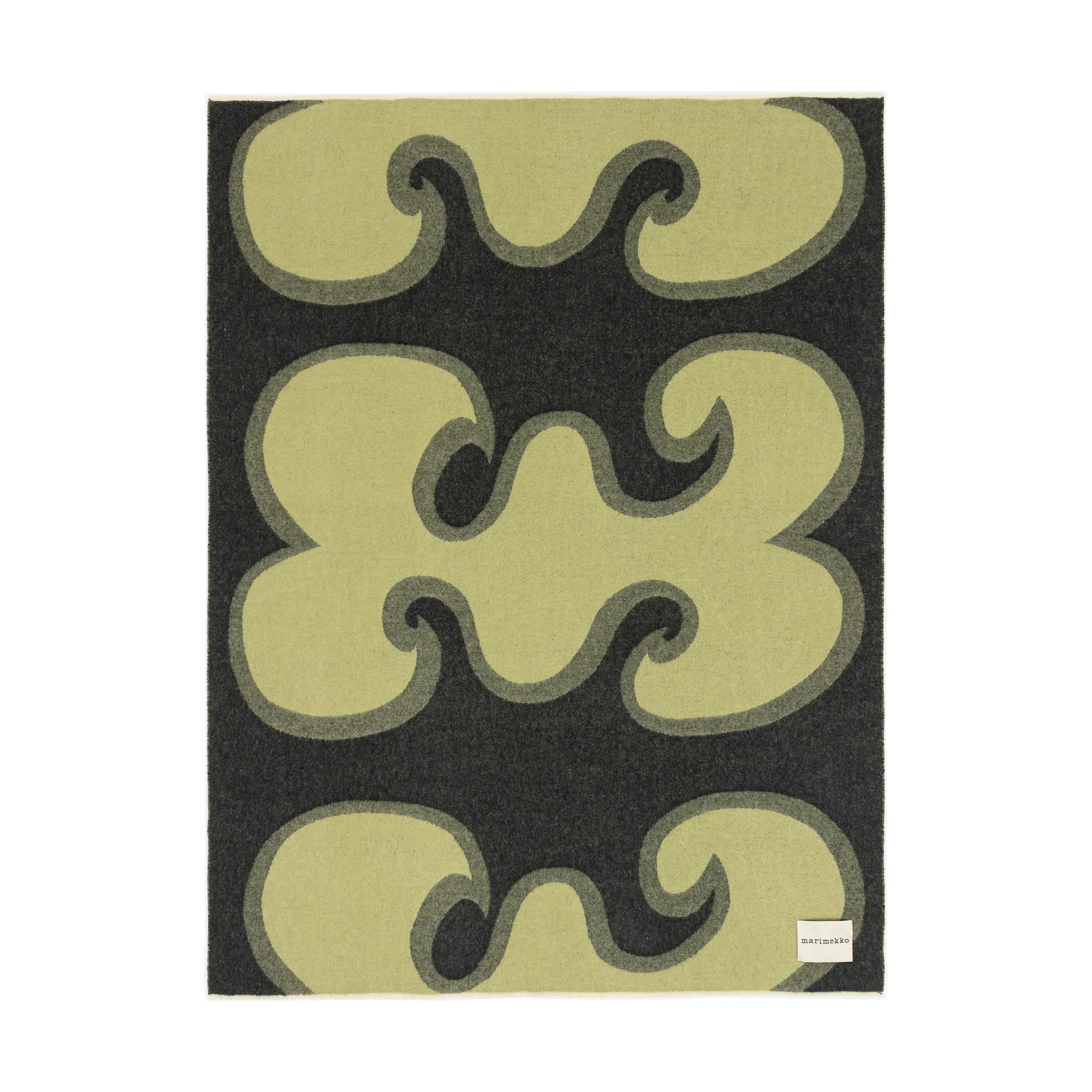Manta Jokeri 130x170 cm, Verde escuro-pera Marimekko