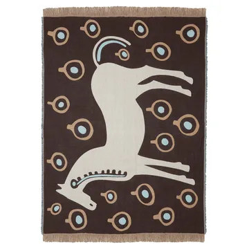 Manta Musta Tamma 130x180 cm - Catanho-branco-azul - Marimekko