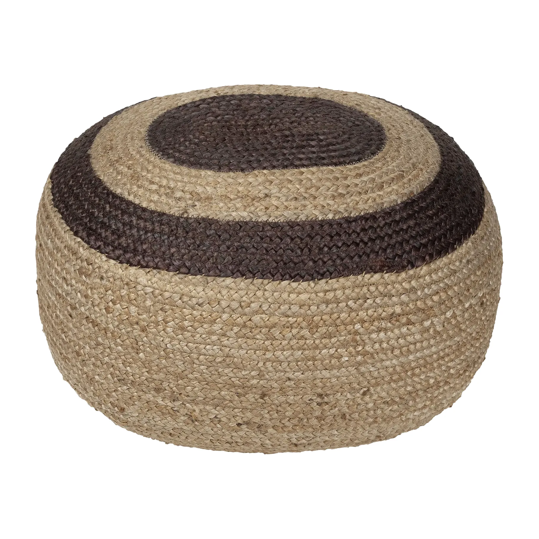 Melooni pufe, Jute-marrom escuro Marimekko