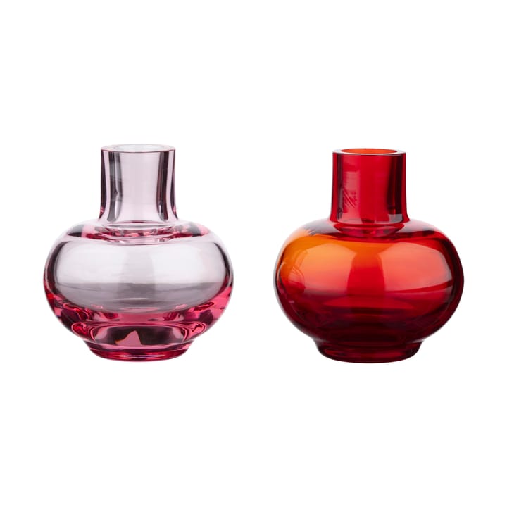 Mini vaso 2 peças - Ruby vermelho-rosa - Marimekko