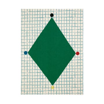 Pano de cozinha Kalendi & Losange 43x60 cm 2 un. - Cotton-red-green - Marimekko