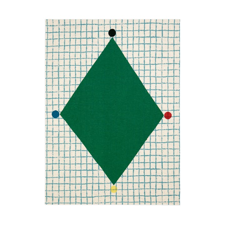 Pano de cozinha Kalendi & Losange 43x60 cm 2 un., Cotton-red-green Marimekko