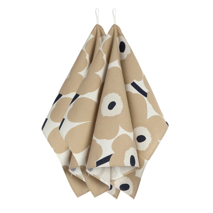 Pano de cozinha Pieni Unikko, Branco sujo-bege-azul Marimekko