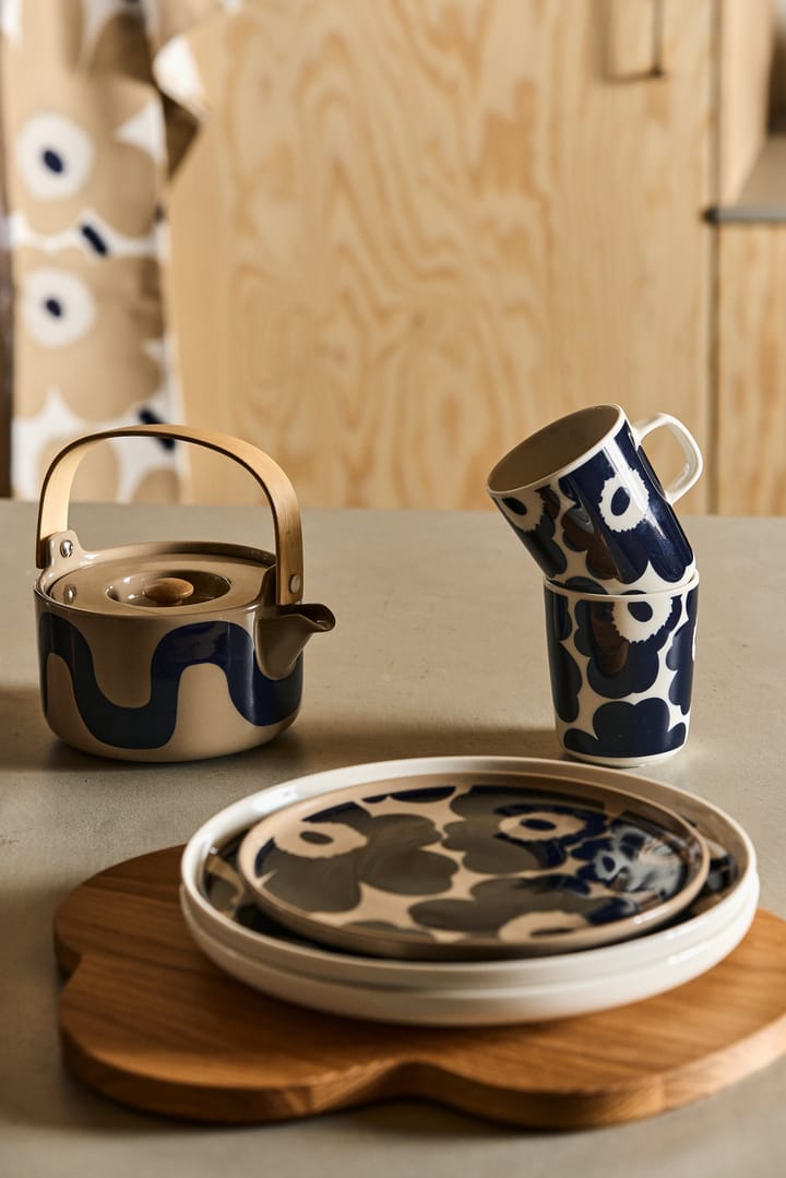 Pano de cozinha Pieni Unikko, Branco sujo-bege-azul Marimekko