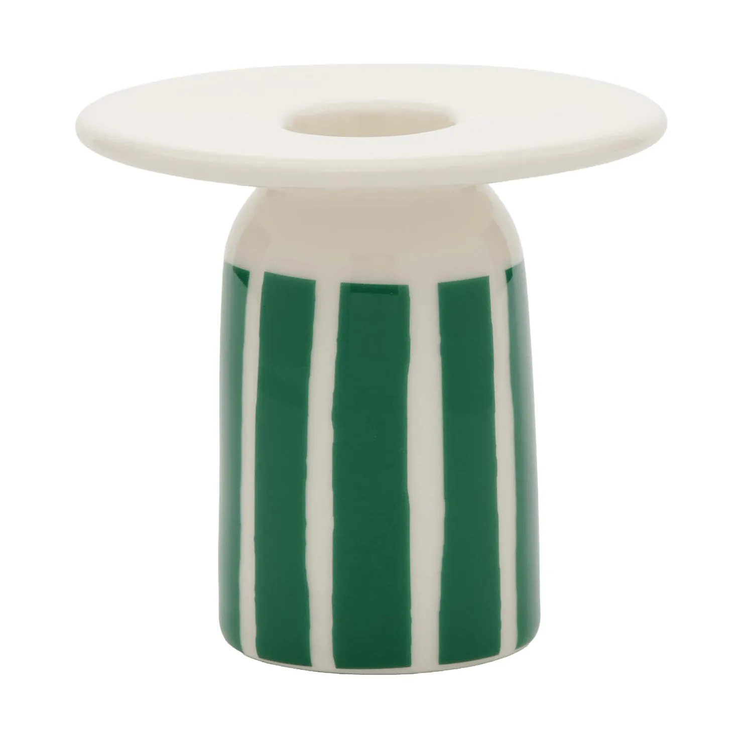 Piccolo castiçal, Branco-verde, 8 cm Marimekko