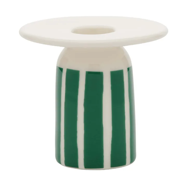Piccolo castiçal - Branco-verde, 8 cm - Marimekko