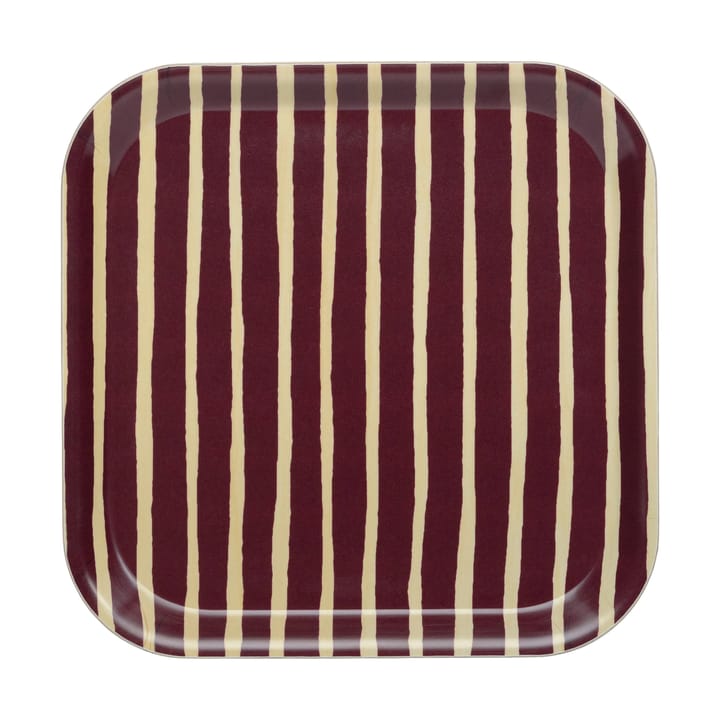 Piccolo tabuleiro 20x20 cm - Borgonha - Marimekko