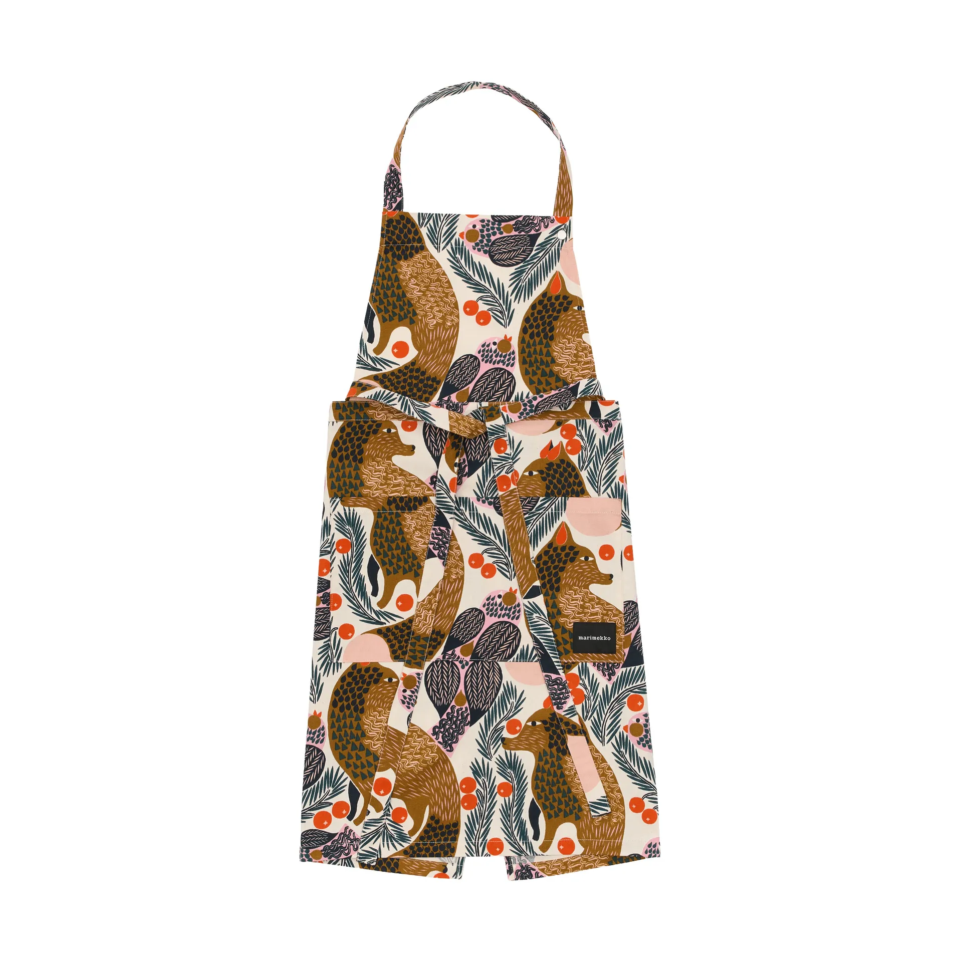 Pieni Ketunmarja avental, White-multicolor Marimekko