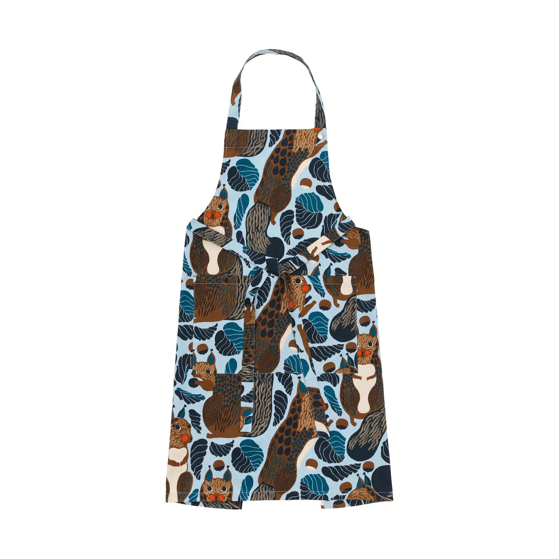 Pieni Kurre avental, Sky blue-multicolor Marimekko