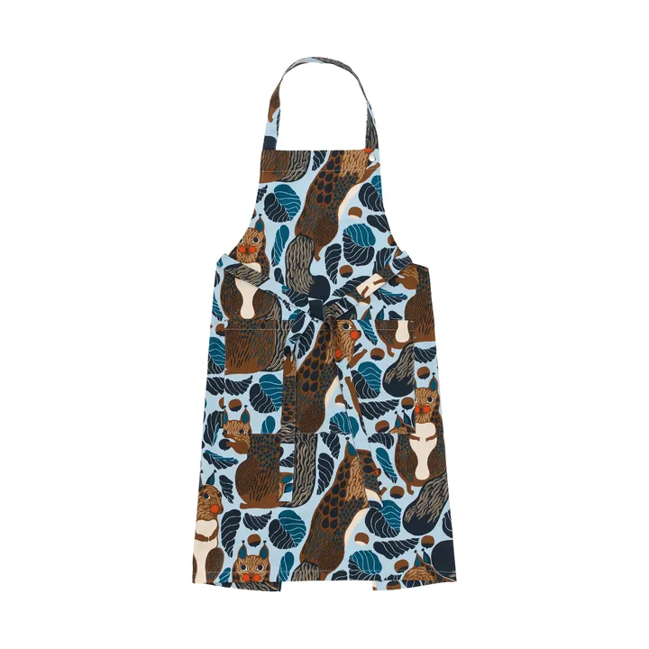 Pieni Kurre avental - Sky blue-multicolor - Marimekko