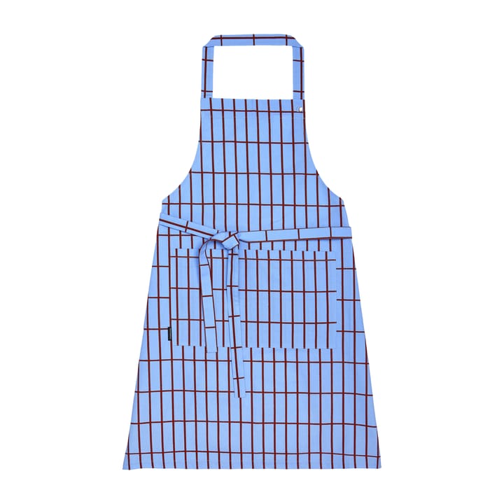 Pieni Tiiliskivi avental, Marrom-azul Marimekko