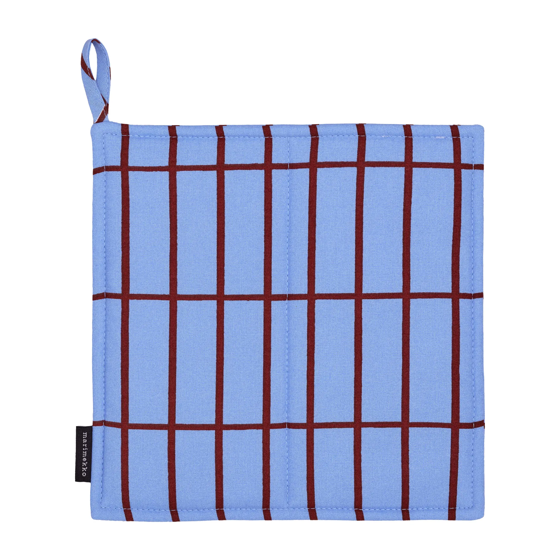 Pieni Tiiliskivi pega de panela, Marrom-azul Marimekko