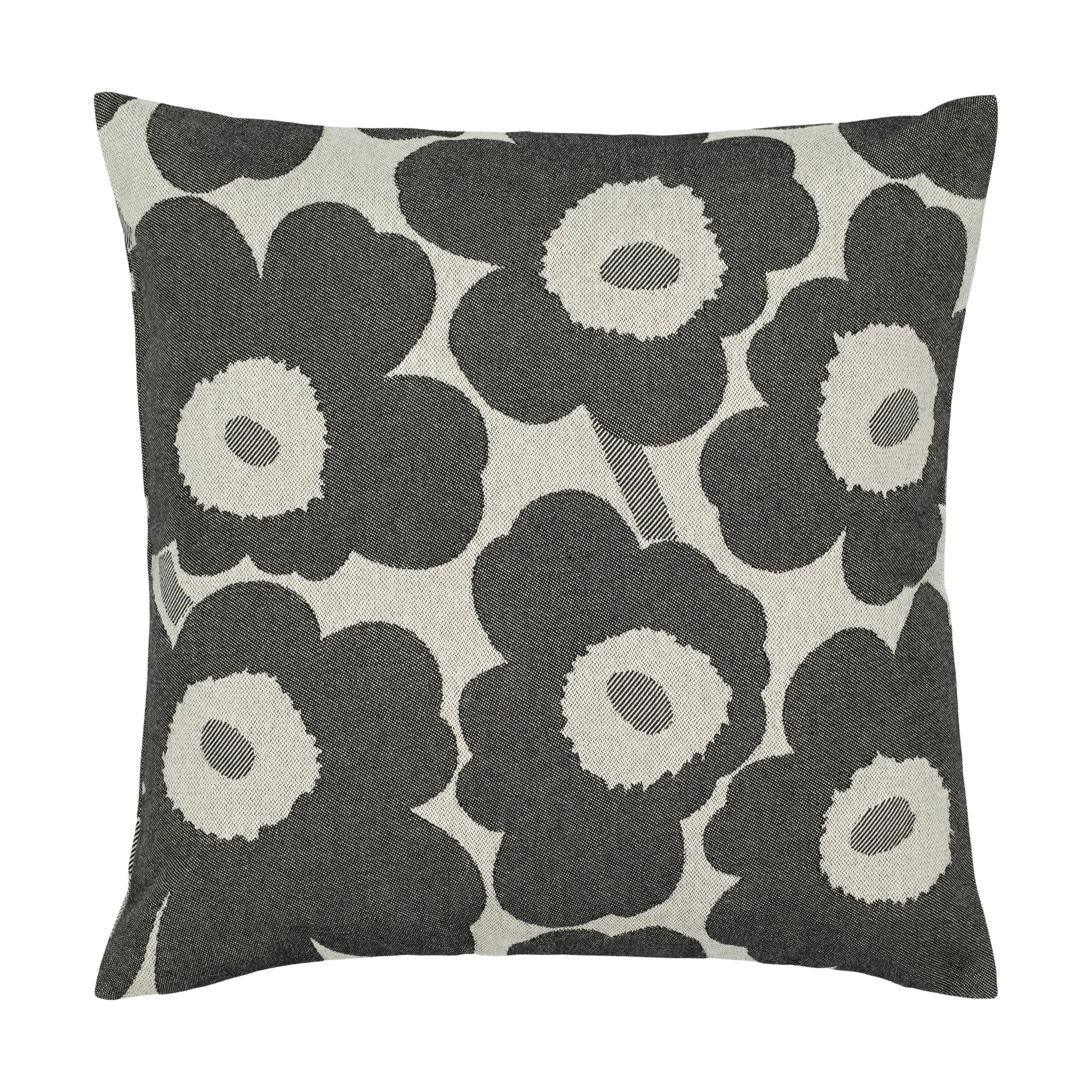 Pieni Unikko capa de almofada 47x47 cm, Off white-charcoal-sand Marimekko