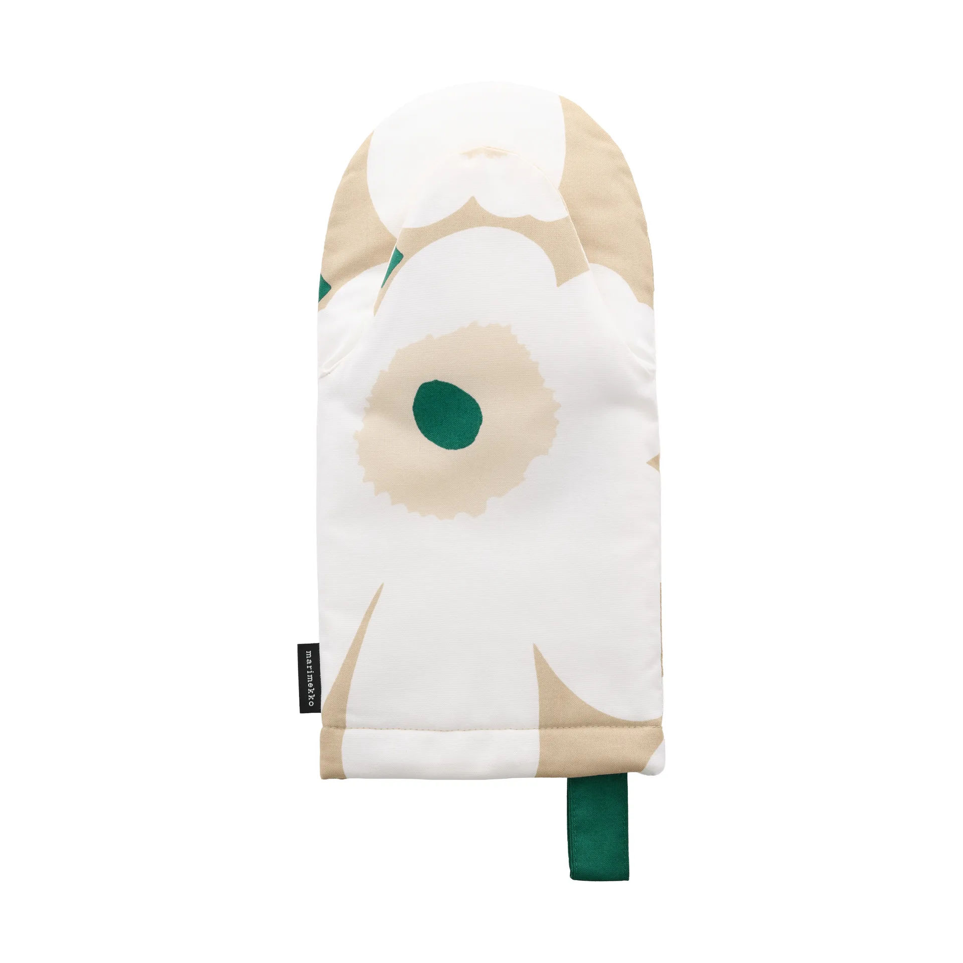 Pieni Unikko luva de forno, Sand-white-hay-emerald Marimekko