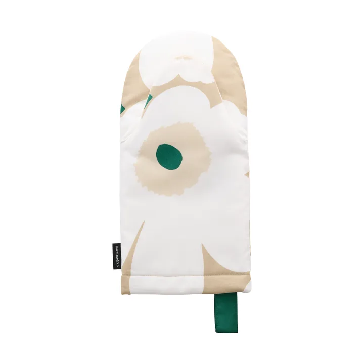 Pieni Unikko luva de forno - Sand-white-hay-emerald - Marimekko