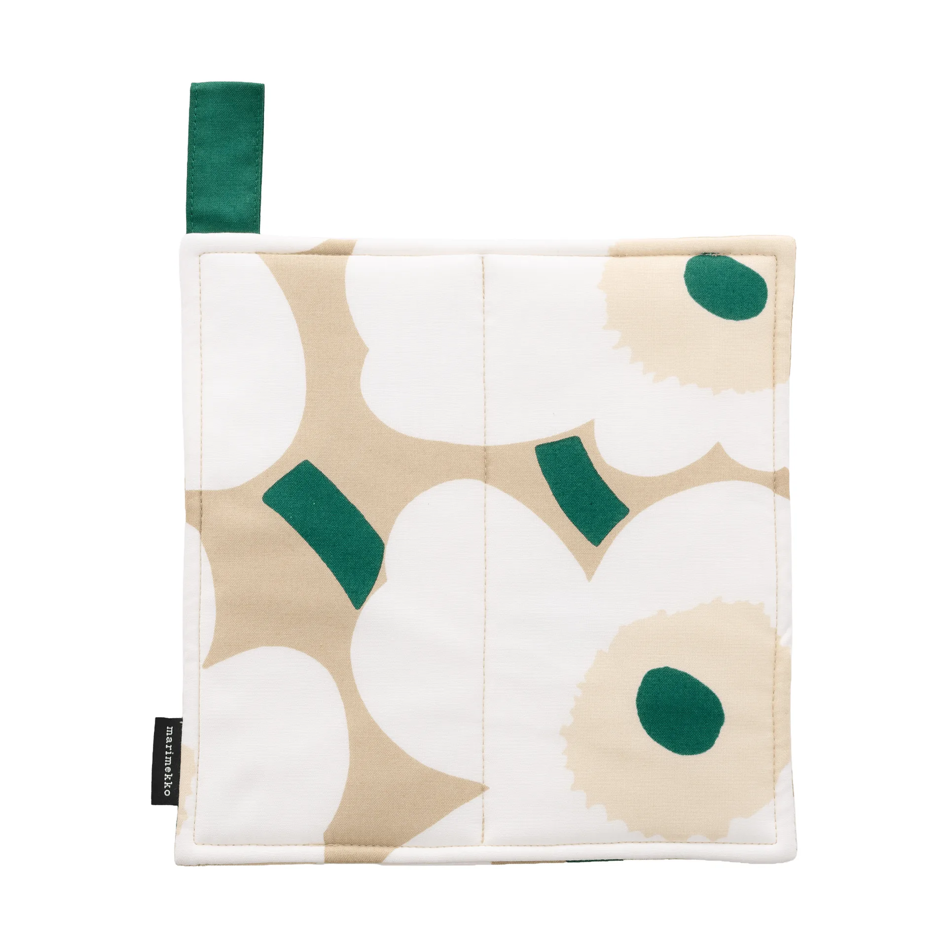 Pieni Unikko pegas 21,5x21,5 cm, Sand-white-hay-emerald Marimekko