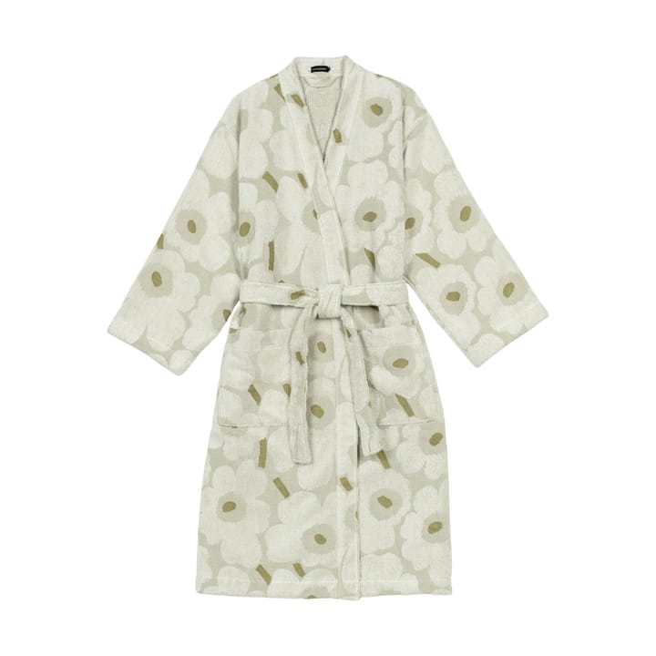 Pieni Unikko roupão M - Verde ocre-creme - Marimekko