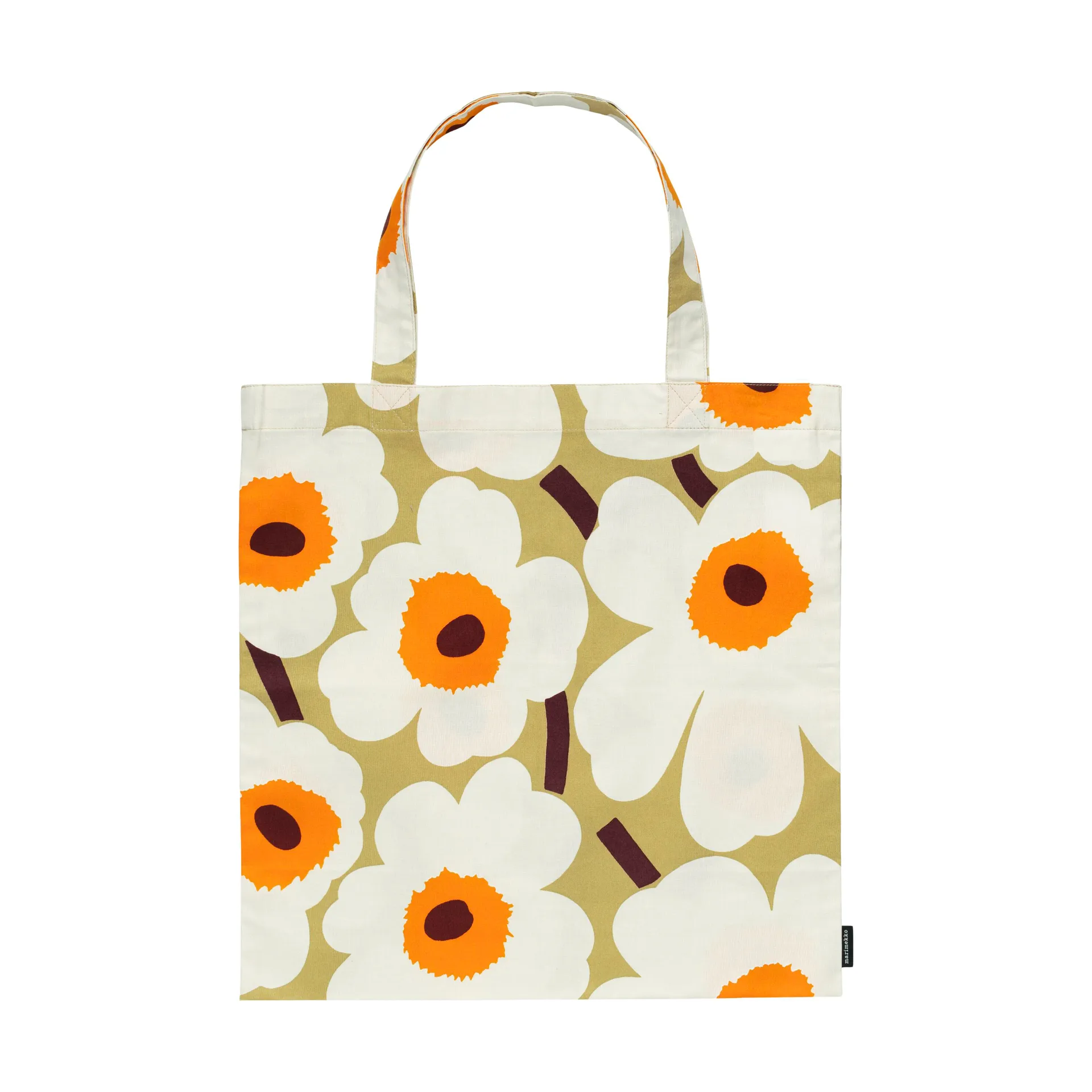 Pieni Unikko saco 44x43 cm, Bege-branco Marimekko