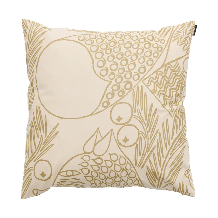 Piirto Ketunmarja capa de almofada - Off white-dourado, 50x50 cm - Marimekko