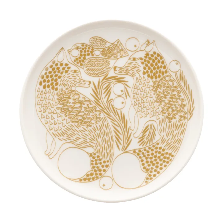 Piirto Ketunmarja prato de sobremesa - White-bronze castanho, Ø13,5 cm - Marimekko