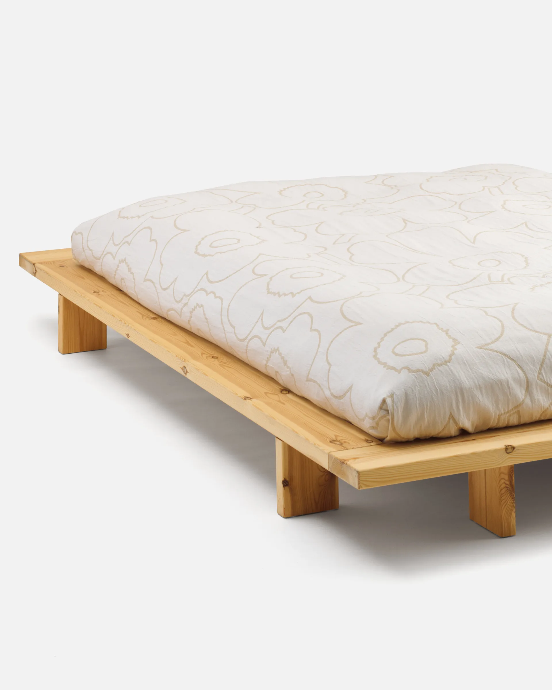 Piirto Unikko colcha 260x260 cm, Cru Marimekko