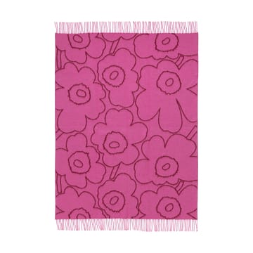 Piirto Unikko manta 130x170 cm - Borgonha-fúcsia - Marimekko