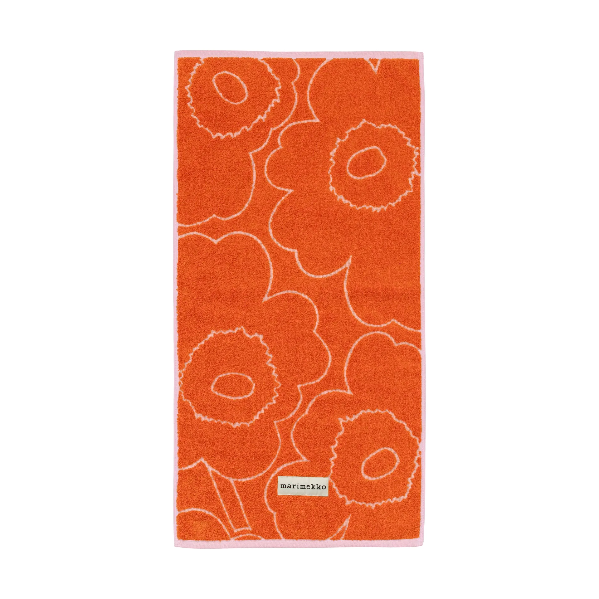 Piirto Unikko toalha 50x100 cm, Burnt orange-pink Marimekko