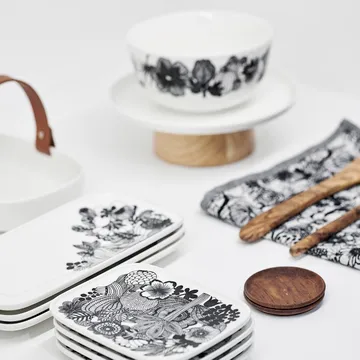 Pires Siirtolapuutarha 24,5x12 cm - preto e branco - Marimekko