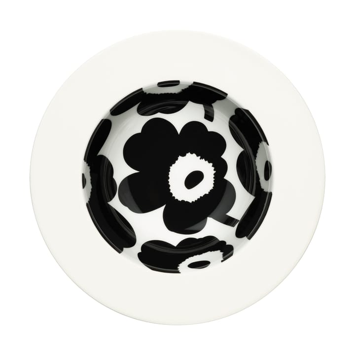 Prato Fundo Unikko Ø20 cm - White-black - Marimekko