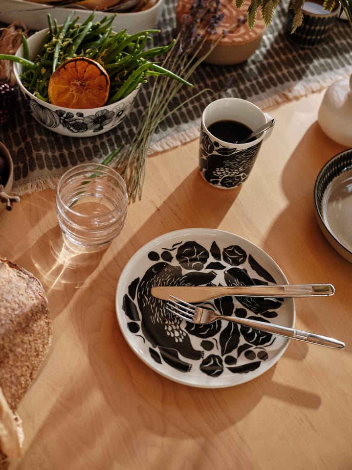 Prato Karhuemo Ø20 cm - Branco-verde escuro - Marimekko