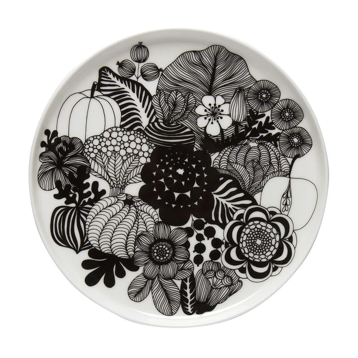 Prato Siirtolapuutarha Ø 20 cm - preto-branco (100 anos Finlândia) - Marimekko