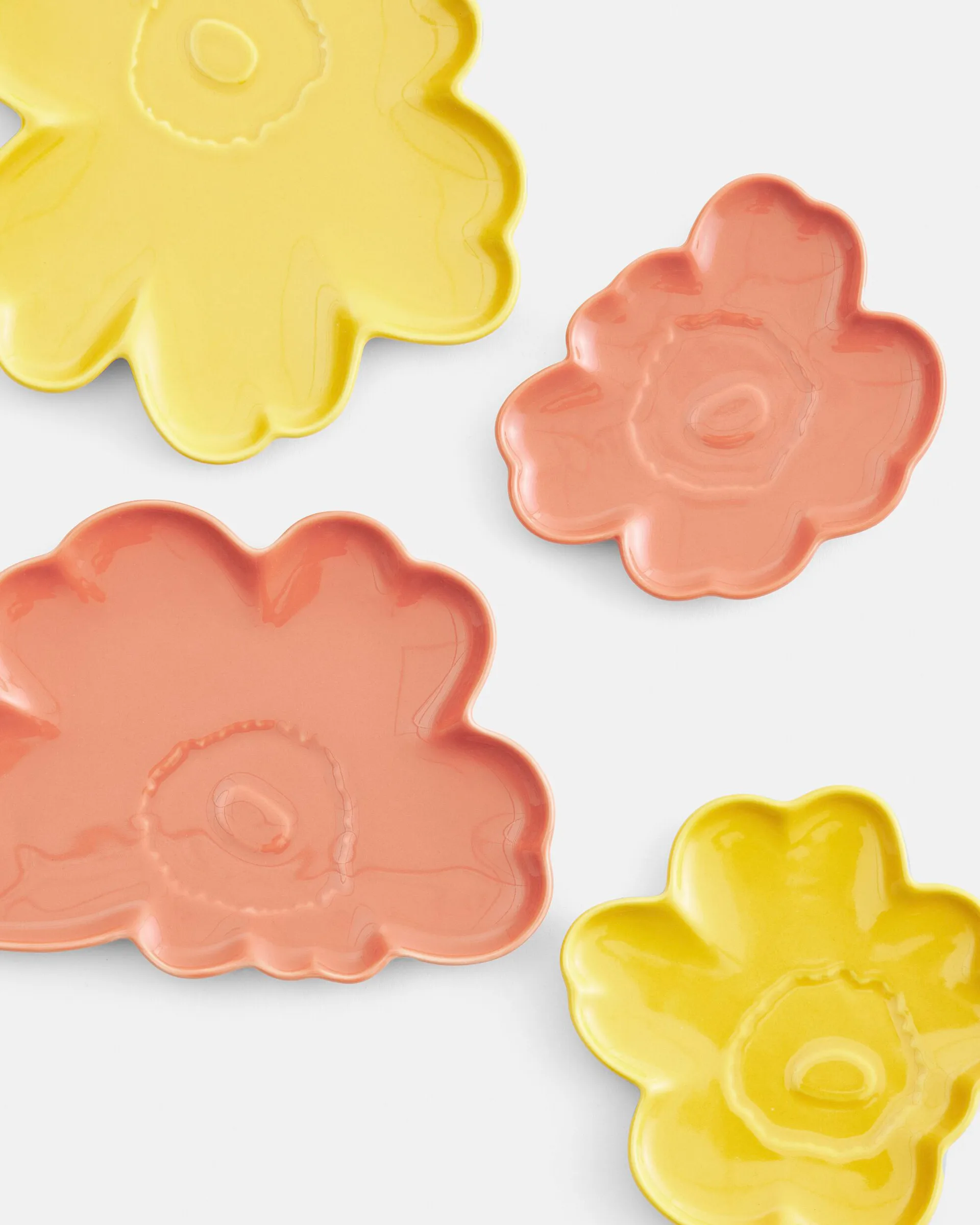 Prato Unikko 13 cm 2 peças, L. terra-spring yellow Marimekko