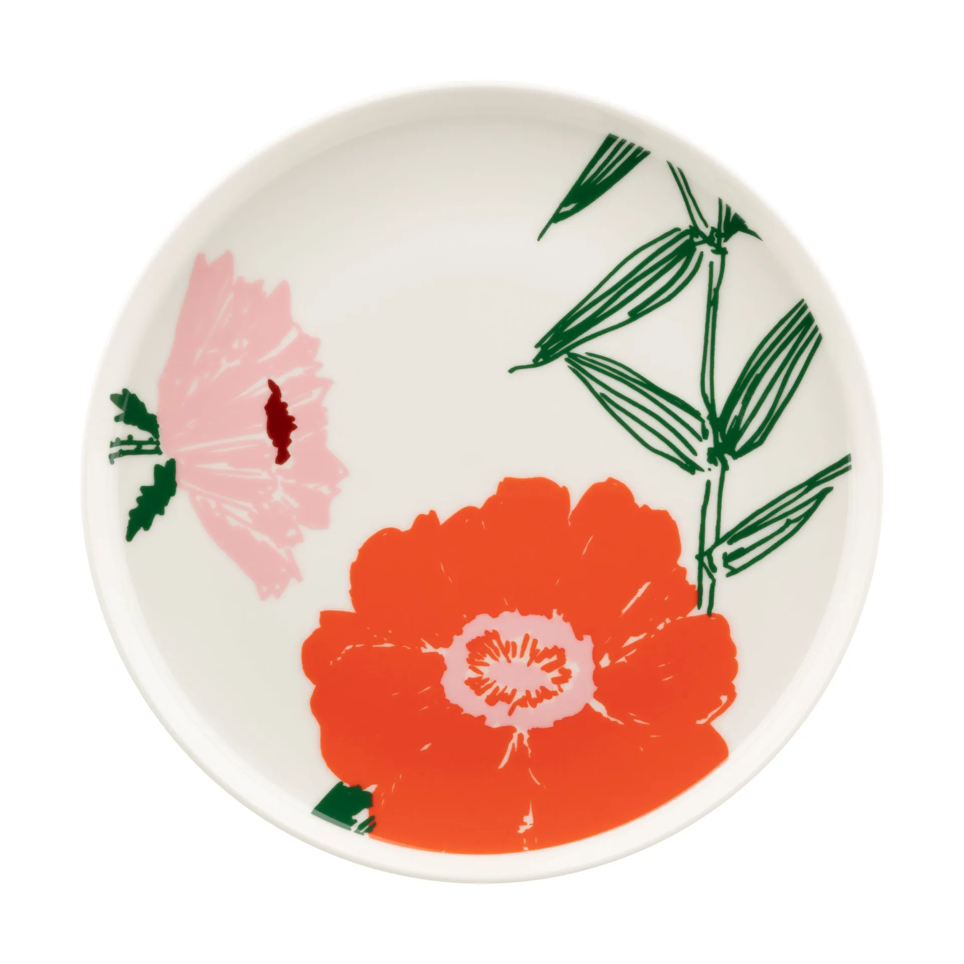 Puutarhakutsut prato Ø20 cm, Branco-verde-laranja Marimekko