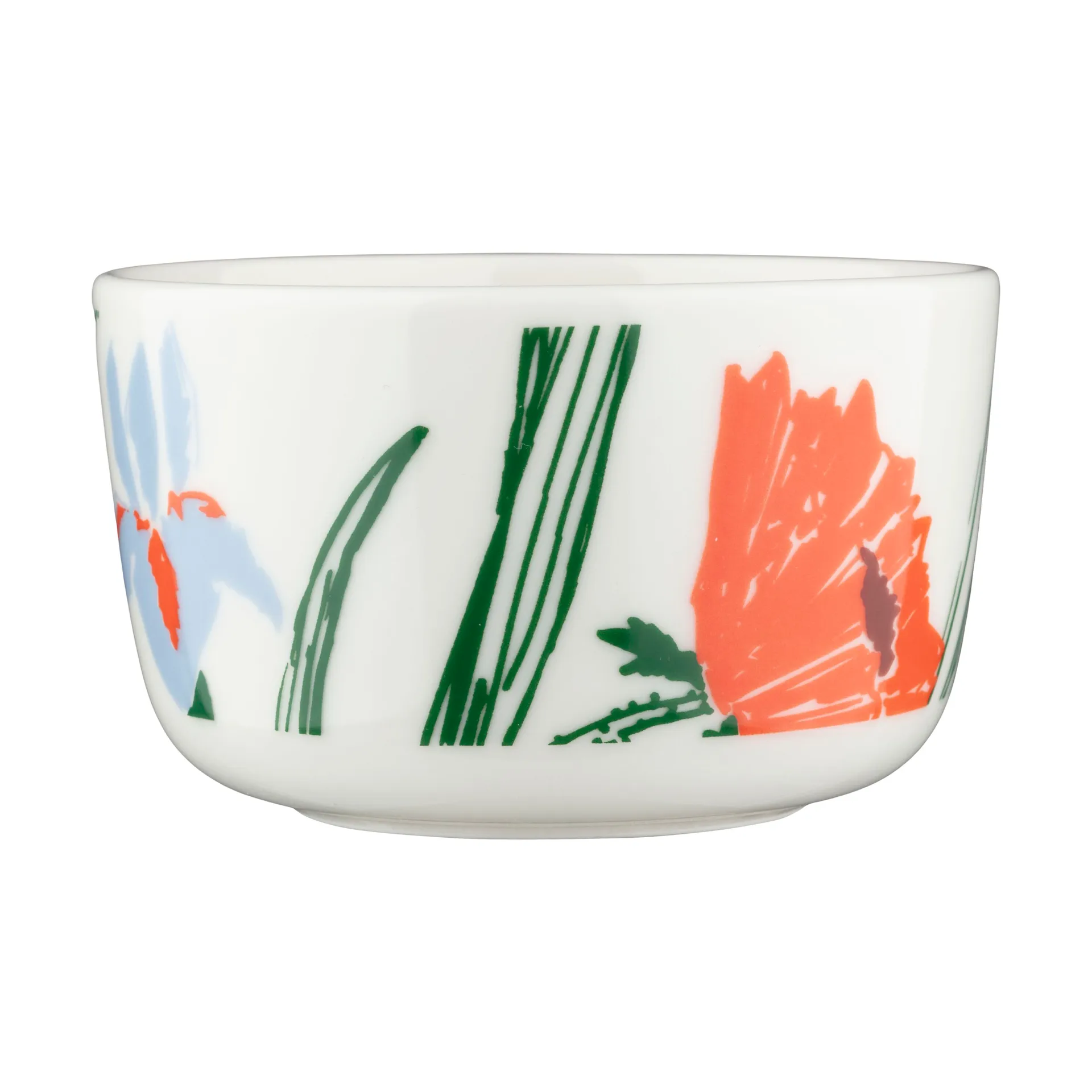 Puutarhakutsut tigela 2,5 dl, Branco-verde-laranja Marimekko