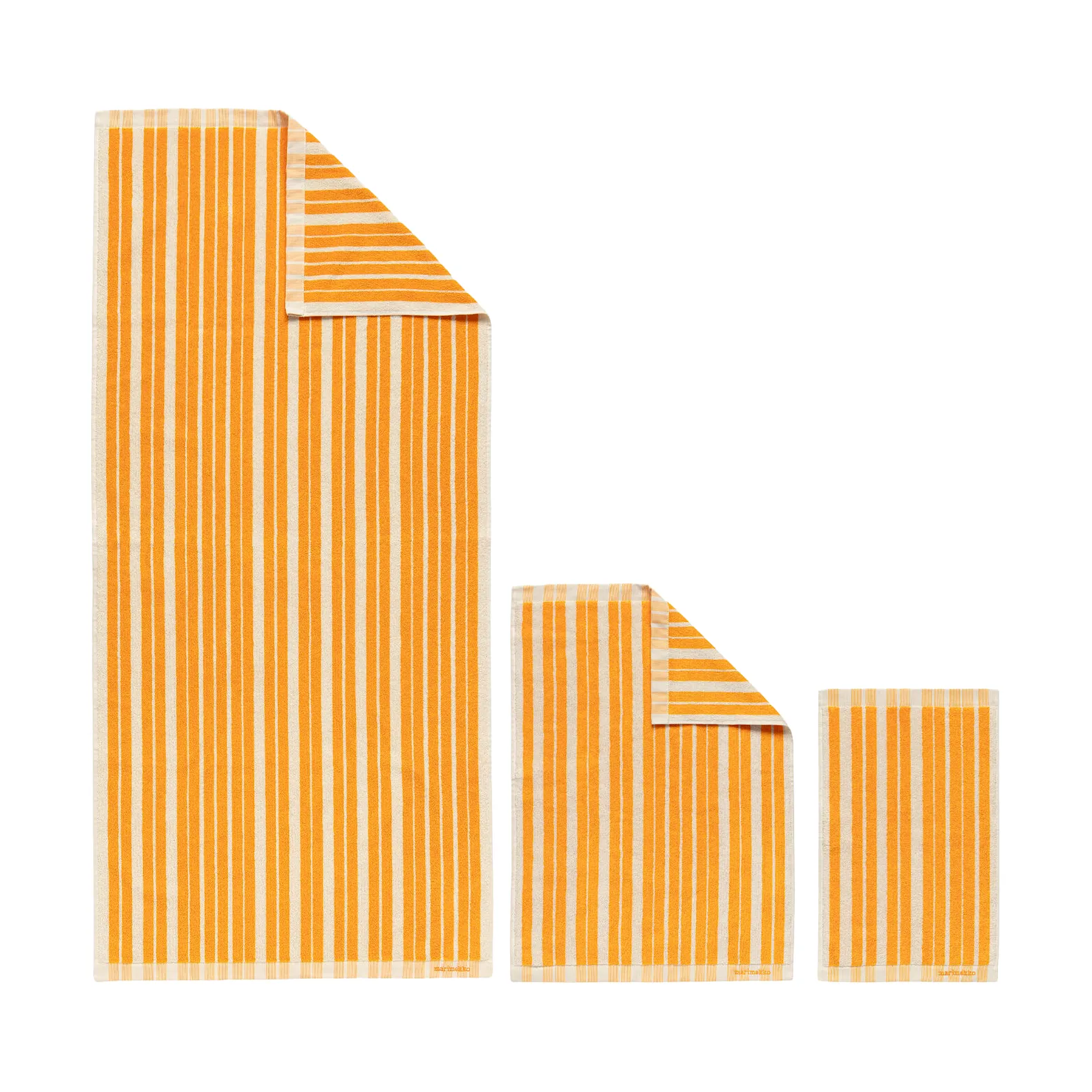 Raide conjunto de toalhas 3 peças, Amarelo Marimekko
