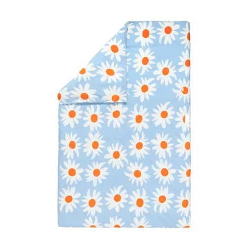 Rakastaa ei rakasta capa de edredão 150x210 cm - Orange-Off-white-light blue - Marimekko