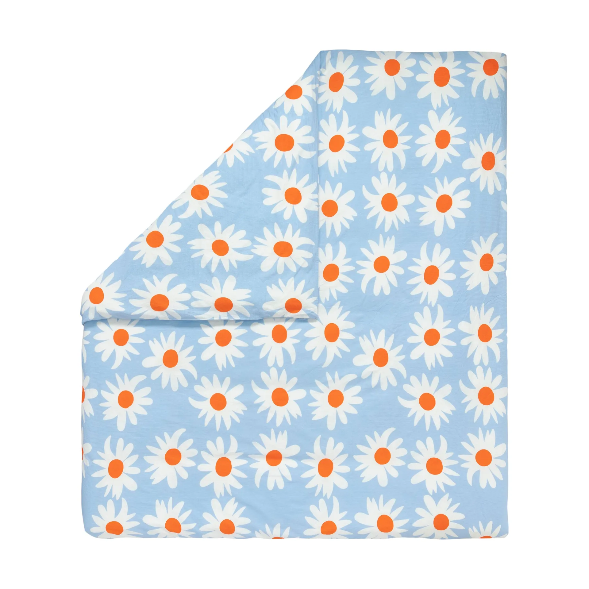 Rakastaa ei rakasta capa de edredão 240x220 cm, Orange-Off-white-light blue Marimekko