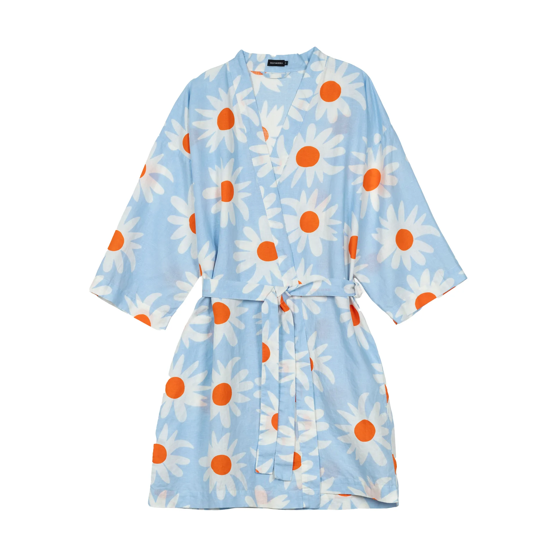 Rakastaa ei rakasta roupão, Orange-Off-white-light blue Marimekko