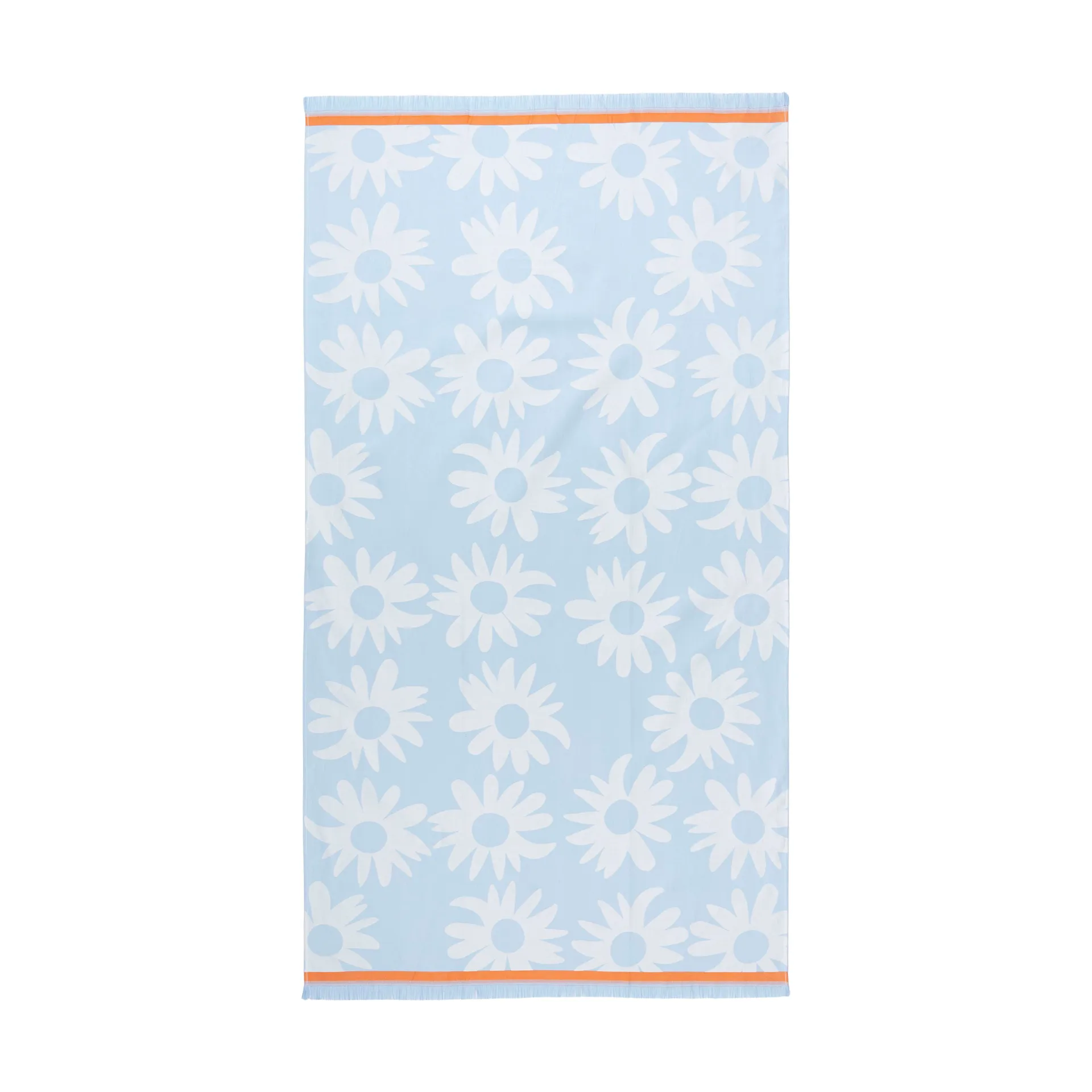Rakastaa ei rakasta toalha de banho hamam 91x165 cm, Orange-Off-white-light blue Marimekko