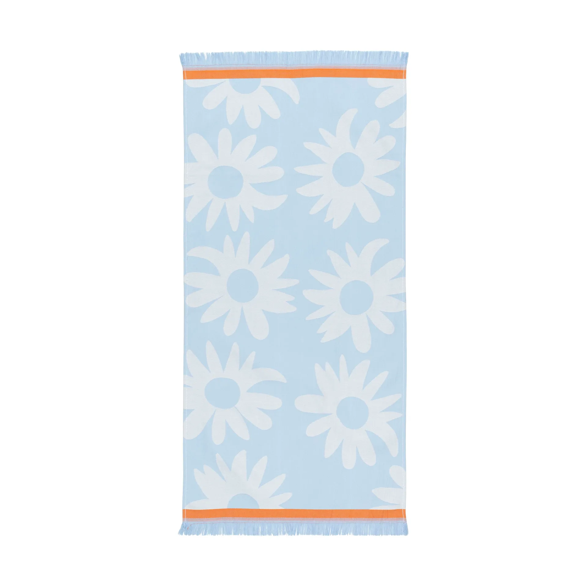 Rakastaa ei rakasta toalha hamam 45x92 cm, Orange-Off-white-light blue Marimekko